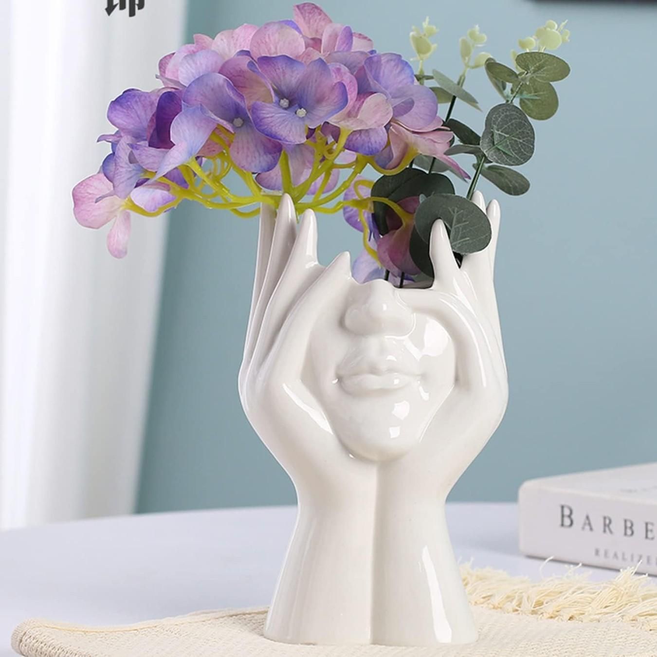 Aesthetic Face Vase - Modern Ceramic Décor