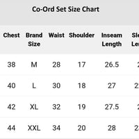 Men's Crinkled Co-Ord Set Black
