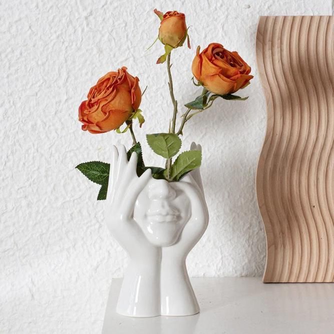 Aesthetic Face Vase - Modern Ceramic Décor