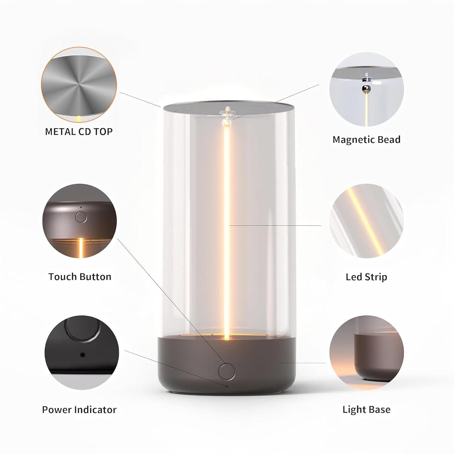 Aesthetic Magnetic lamp light