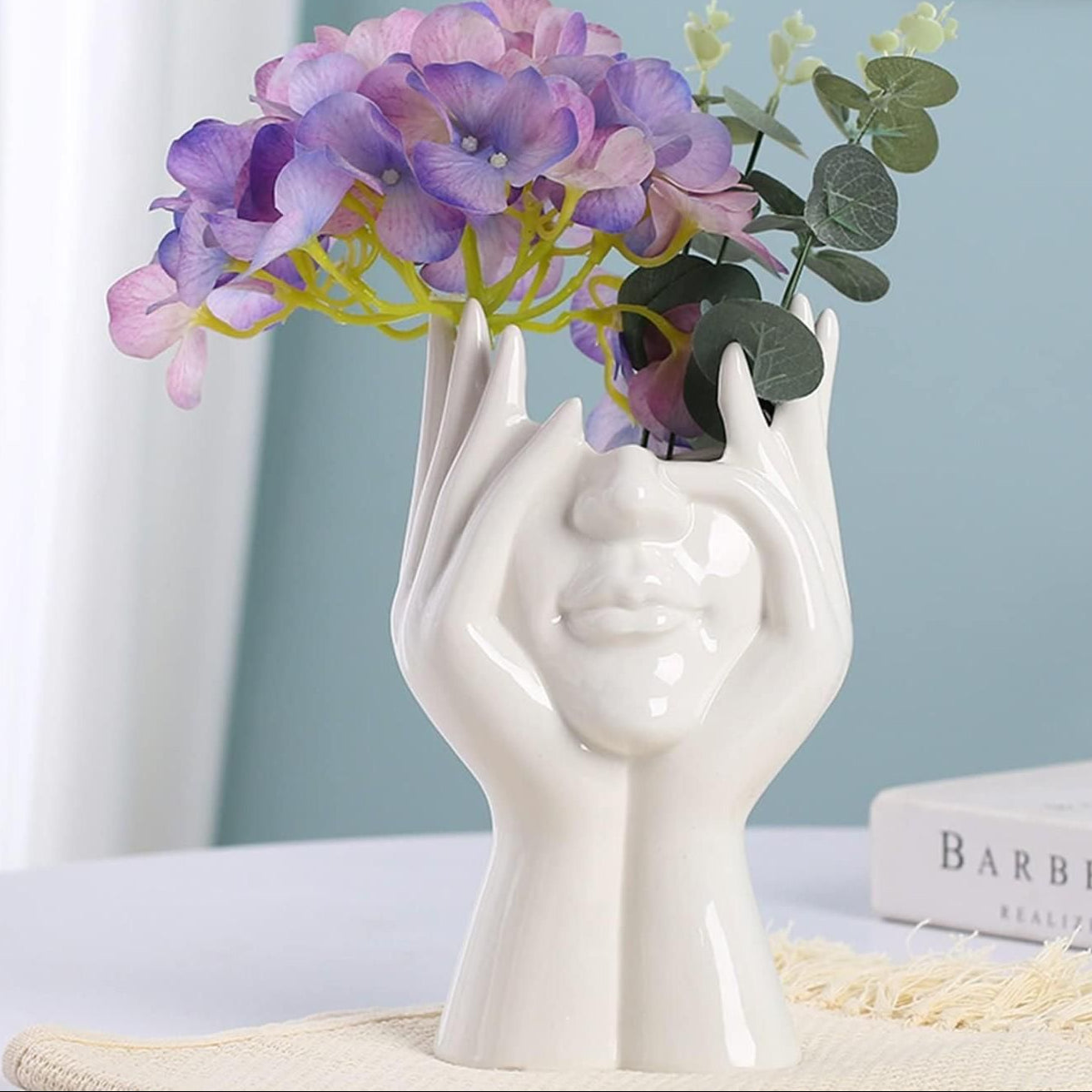 Aesthetic Face Vase - Modern Ceramic Décor