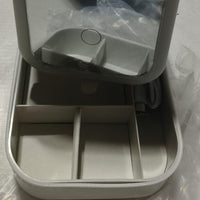 White Jewelry Box with LED Mirror